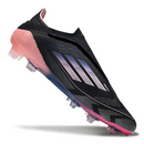 Adidas F50 Elite Laceless Black and Pink Firm Ground FG Football Boot