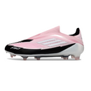 Adidas F50 Elite Laceless Light Pink and Black Firm Ground FG Football Boot