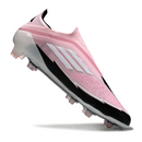 Adidas F50 Elite Laceless Light Pink and Black Firm Ground FG Football Boot