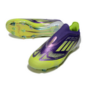 Adidas F50 Elite Laceless Purple and Green Firm Ground FG Football Boot