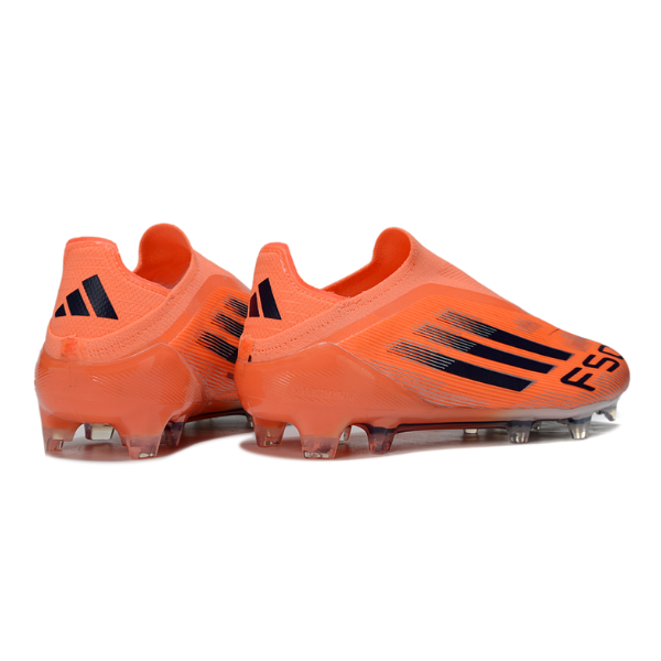 Adidas F50 Elite Laceless Orange and Black Firm Ground FG Football Boot
