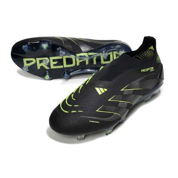 Adidas Predator 25 Elite Laceless Stealth Electric Pack Firm Ground FG Football Boot