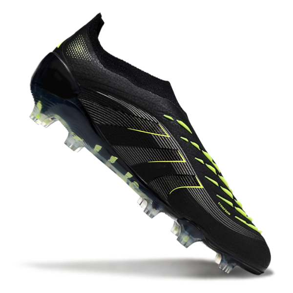 Adidas Predator 25 Elite Laceless Stealth Electric Pack Firm Ground FG Football Boot