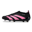 Adidas Predator 30 Elite Laceless Black and Pink Firm Ground FG Football Boot