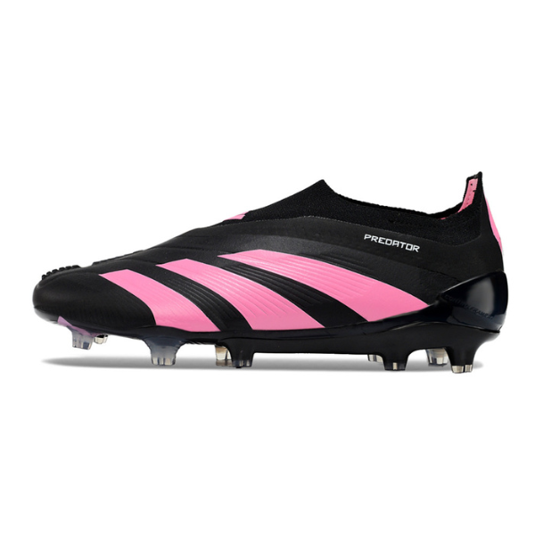 Adidas Predator 30 Elite Laceless Black and Pink Firm Ground FG Football Boot