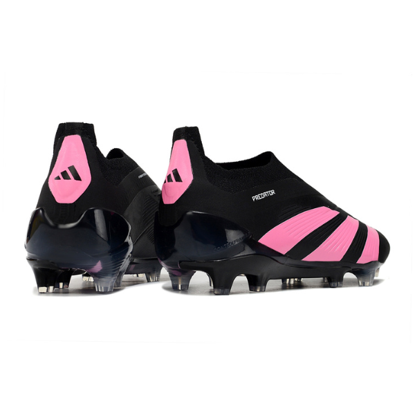 Adidas Predator 30 Elite Laceless Black and Pink Firm Ground FG Football Boot