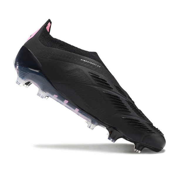 Adidas Predator 30 Elite Laceless Black and Pink Firm Ground FG Football Boot