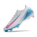 Nike Air Zoom Mercurial Vapor 16 Elite White Blue and Pink Firm Ground FG Football Boot