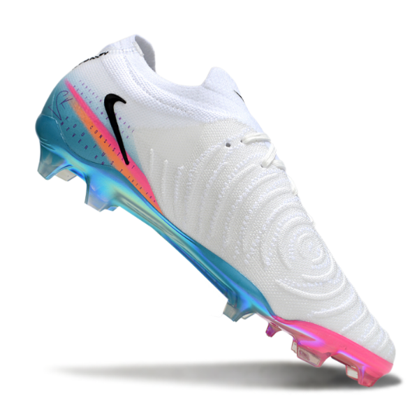 Nike Phantom GX2 Elite White Light Blue and Pink Firm Ground FG Football Boot