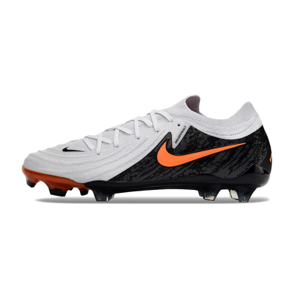 Nike Phantom GX2 Elite White Black and Orange Firm Ground FG Football Boot