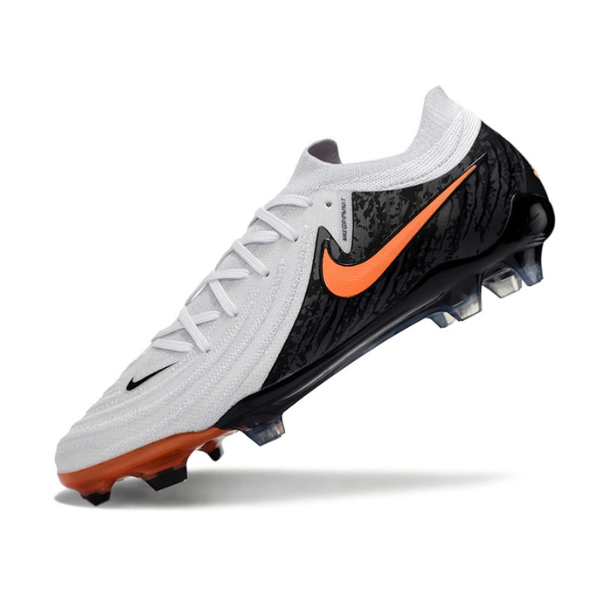 Nike Phantom GX2 Elite White Black and Orange Firm Ground FG Football Boot