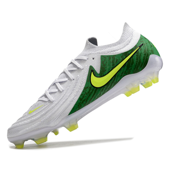 Nike Phantom GX2 Elite White Green and Yellow Firm Ground FG Football Boot