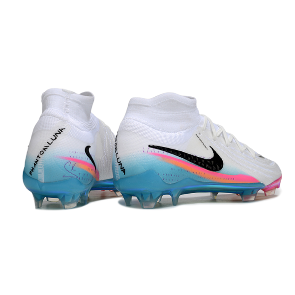 Nike Phantom Luna 2 Elite DF White Light Blue and Pink Firm Ground FG Football Boot