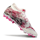 Puma Future 8 White and Pink Artificial Ground AG Football Boot