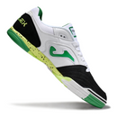 Joma Top Flex 24 IC White Green and Black Futsal Football Boot