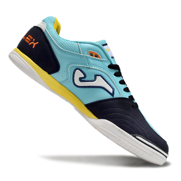 Joma Top Flex 24 IC Light Blue and Yellow Futsal Football Boot