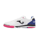 Joma Top Flex Rebound White Blue and Pink Indoor IC Football Boot