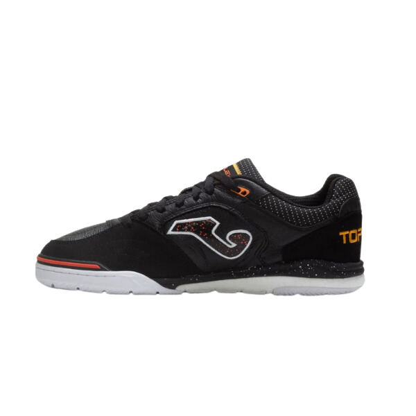Joma Top Flex Rebound Black and Orange Indoor IC Football Boot
