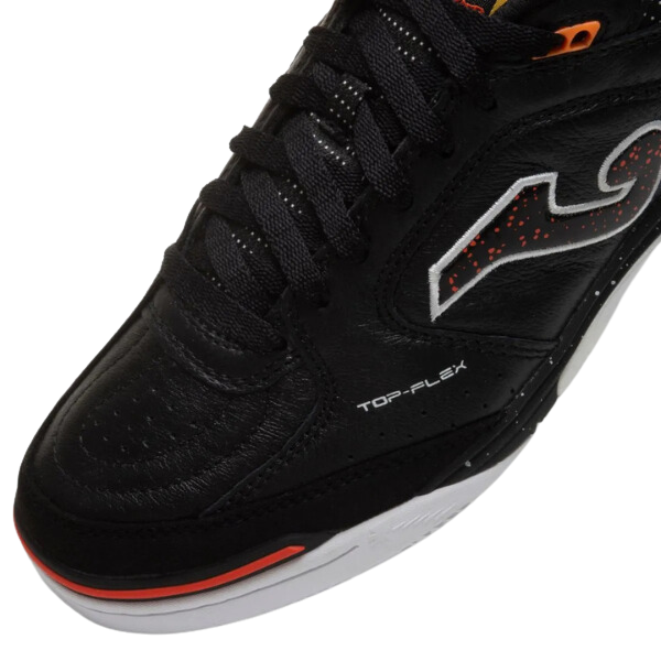 Joma Top Flex Rebound Black and Orange Indoor IC Football Boot