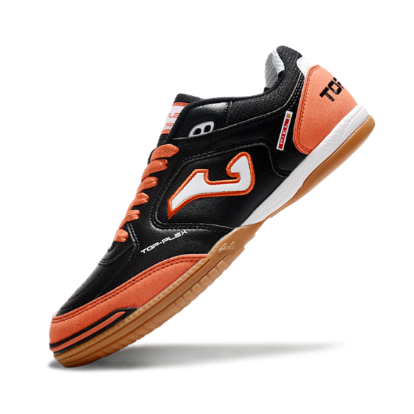 Joma Top Flex 24 Black and Orange Futsal IC Football Boot
