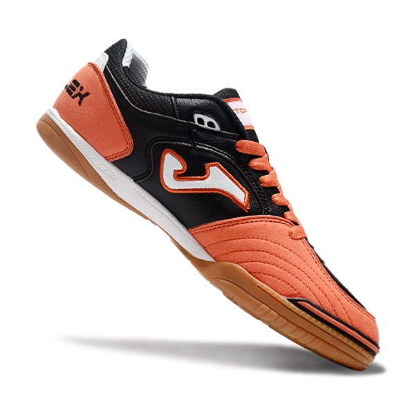 Joma Top Flex 24 Black and Orange Futsal IC Football Boot