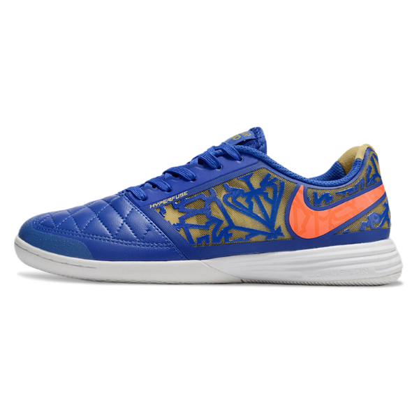 Nike Lunar Gato II Blue and Gold Indoor IC Football Boot
