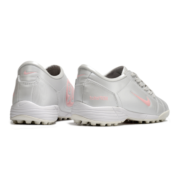 Chuteira Society Nike Total 90 III Silver and Pink Turf TF Football Boot