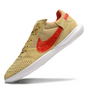 Nike Streetgato Beige and Red Indoor IC Football Boot