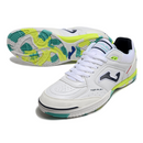 Joma Top Flex 24 IC White Green and Yellow Futsal Football Boot