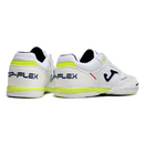 Joma Top Flex 24 IC White Green and Yellow Futsal Football Boot