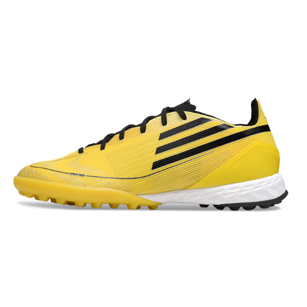 Chuteira Society Adidas F50 Elite Adizero Yellow Turf TF Football Boot