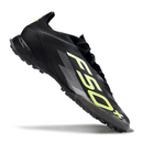 Chuteira Society Adidas F50 Elite Black and Light Green Turf TF Football Boot