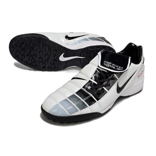 Chuteira Society Nike Air Zoom Total 90 III White and Black Turf TF Football Boot