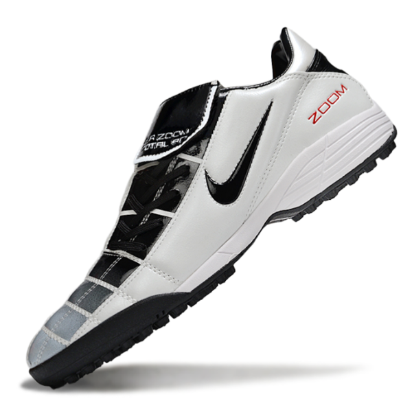 Chuteira Society Nike Air Zoom Total 90 III White and Black Turf TF Football Boot