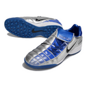 Chuteira Society Nike Air Zoom Total 90 III Turf TF Gray and Blue Football Boot