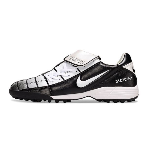 Chuteira Society Nike Air Zoom Total 90 III Black and White Turf TF Football Boot