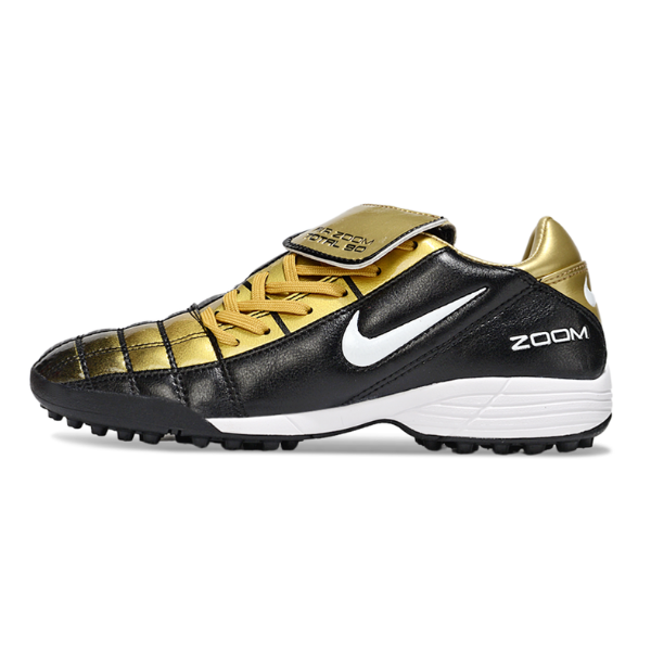 Chuteira Society Nike Air Zoom Total 90 III Black and Gold Turf TF Football Boot