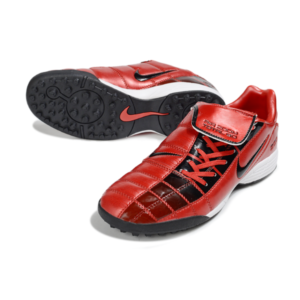 Chuteira Society Nike Air Zoom Total 90 III Red and Black Turf TF Football Boot