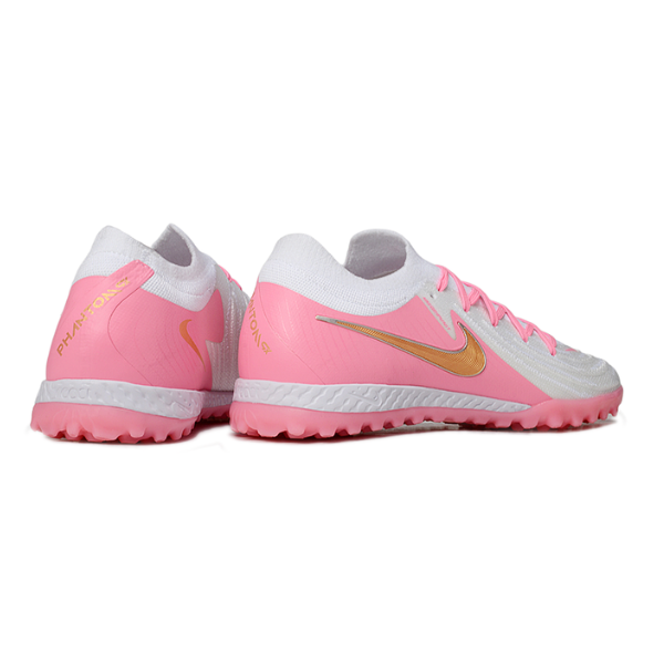 Nike Phantom GX2 Elite White and Pink Turf TF Football Boot