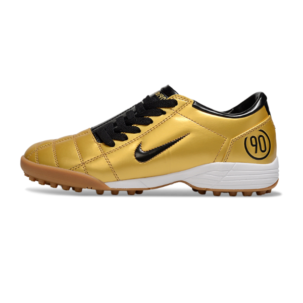 NiChuteira Society ke Total 90 III Turf TF Gold and Black Football Boot