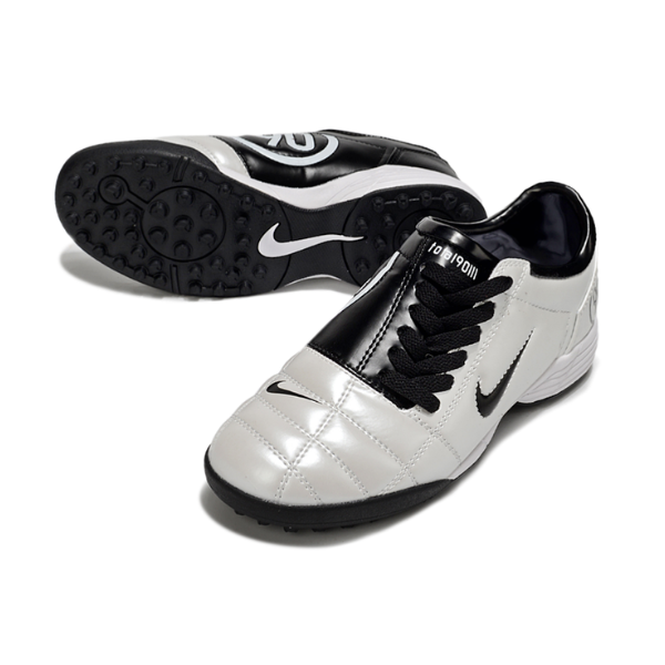Chuteira Society Nike Total 90 III Turf TF White and Black Football Boot