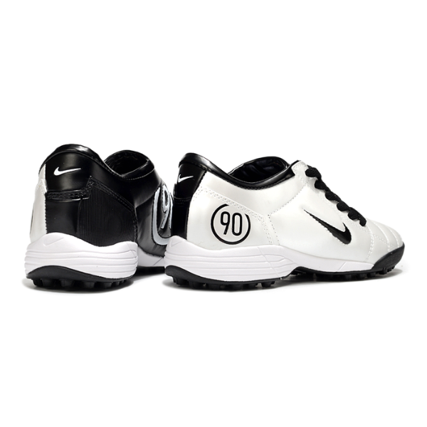Chuteira Society Nike Total 90 III Turf TF White and Black Football Boot