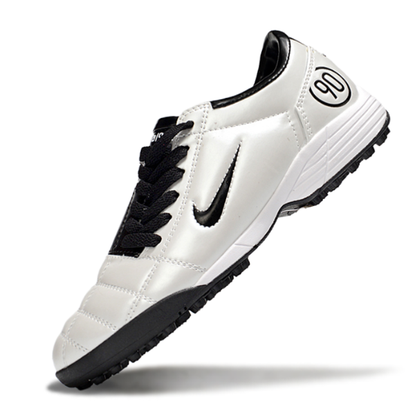 Chuteira Society Nike Total 90 III Turf TF White and Black Football Boot