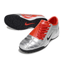 Chuteira Society Nike Total 90 III Turf TF Silver and Red Football Boot