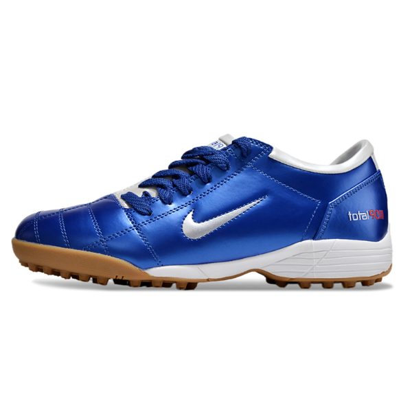 Chuteira Society Nike Total 90 III Turf TF Blue and White Football Boot
