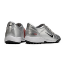 Chuteira Society Nike Total 90 III Silver Black and Red Turf TF Football Boot