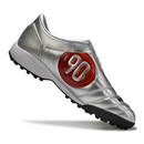 Chuteira Society Nike Total 90 III Silver Black and Red Turf TF Football Boot