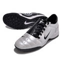 Chuteira SocietyNike Total 90 III Silver and Black Turf TF Football Boot