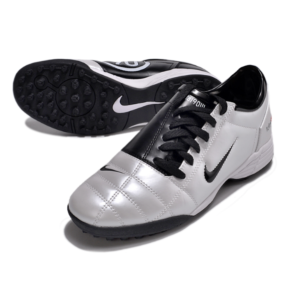 Chuteira SocietyNike Total 90 III Silver and Black Turf TF Football Boot