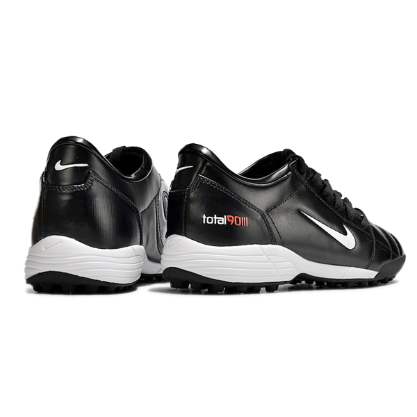 Chuteira SocietyNike Total 90 III Turf TF Black and White Football Boot